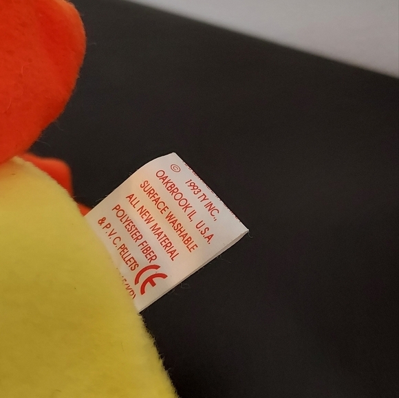 TY Original Beanie Baby Quacker The Duck With PVC Pellets 1993 - Picture 5 of 5